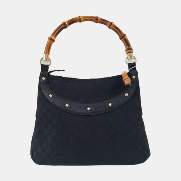 Anita Monogram Canvas Black