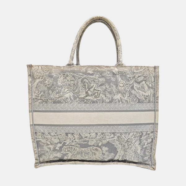 Book Tote Large Fabric Gray