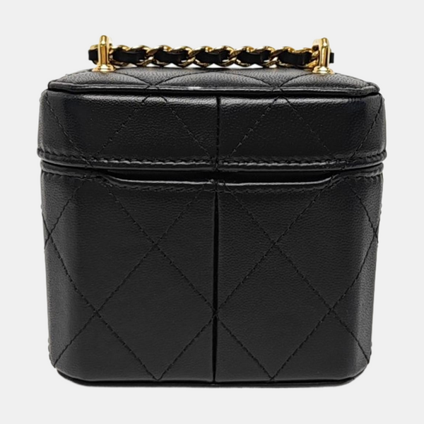 Quilted Lambskin Small Black
