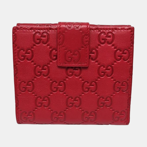 Lovely Monogram Calfskin Red Wallet