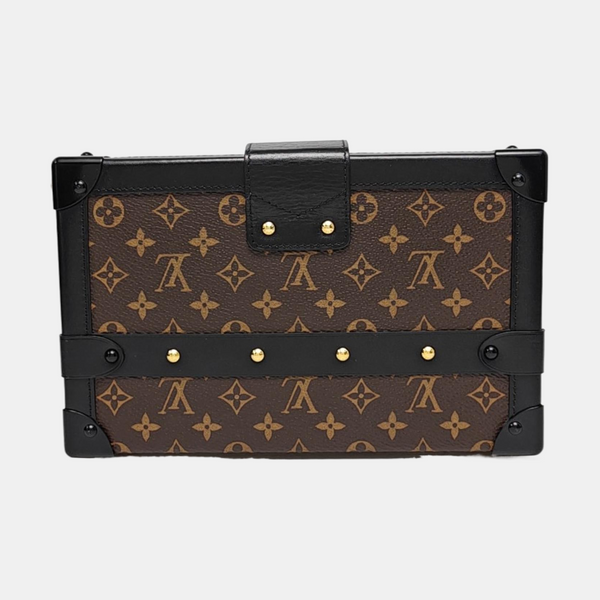 PETITE MALLE Monogram Coated Canvas Brown