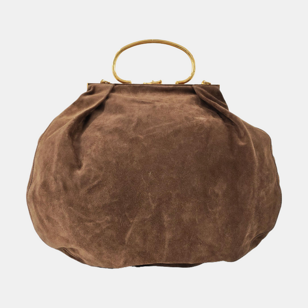 Suede Shoulder Bag Brown
