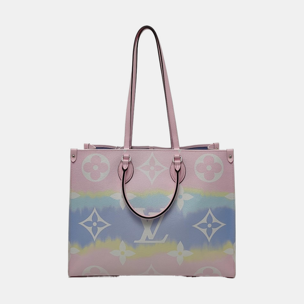 ONTHEGO GM Monogram Coated Canvas Pink