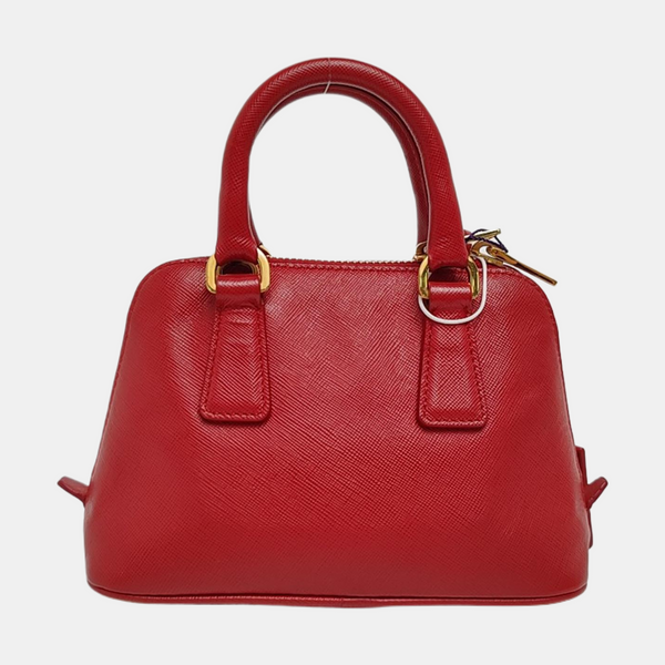 Promenade Mini Saffiano Calfskin Red