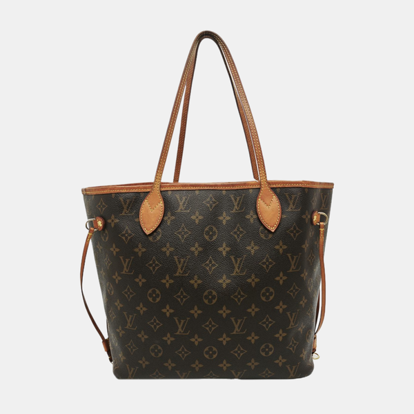 NEVERFULL MM Monogram Coated Canvas Brown