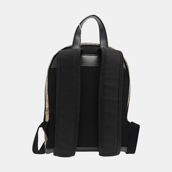 Monogram Coated Canvas Backpack Small Brown
