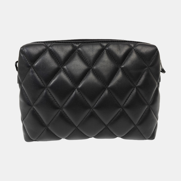 B. Quilted Calfskin Black