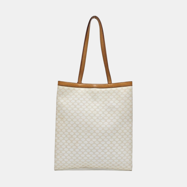 Coated Canvas Tote Bag White