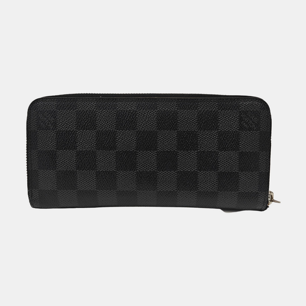 ZIPPY Damier Graphite Coated Canvas Gray