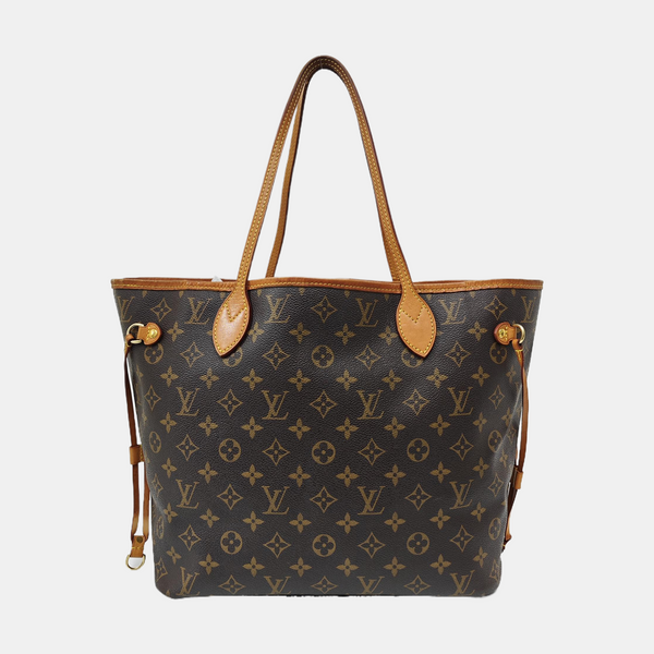 NEVERFULL MM Monogram Coated Canvas Brown