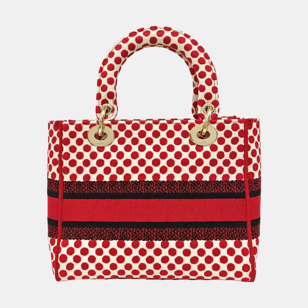 Lady D-Lite Medium Canvas Red