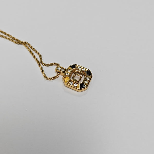 Twist Round Metal Gold Necklace