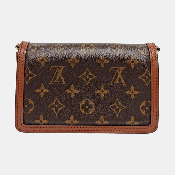 DAUPHINE WOC Monogram Coated Canvas Brown