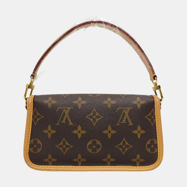 DIANE Nano Monogram Coated Canvas Brown