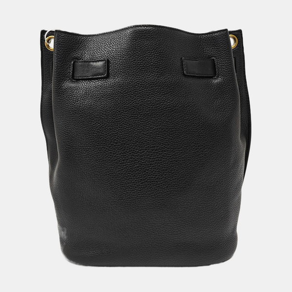 Calfskin Shoulder Bag Black