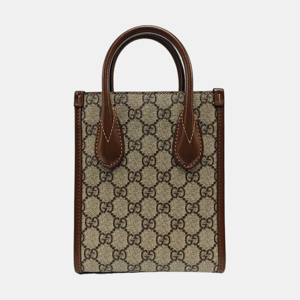 Retro Mini Monogram Coated Canvas Beige