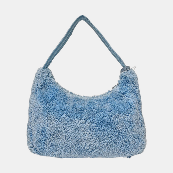 Authenticated pre-owned Re-Edition2000 Mini Terry Cloth Blue - Top Handle Bag at Looply