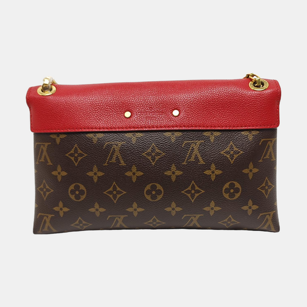 PALLAS Monogram Coated Canvas Brown