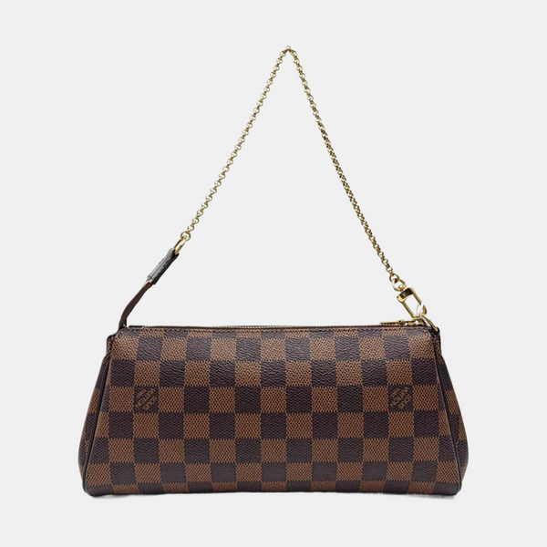 EVA Damier Ebene Coated Canvas Brown
