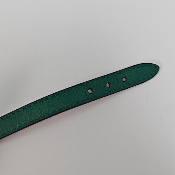 SERPENTI Leather Green Bangle