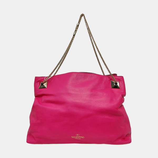 Calfskin Shoulder Bag Pink