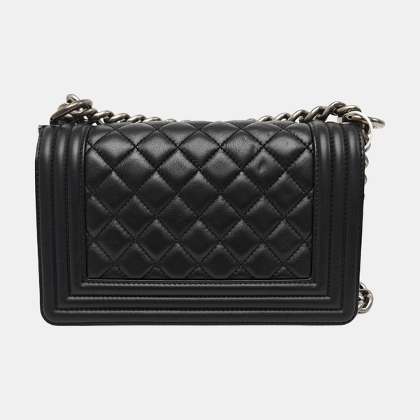 BOY CHANEL Small Quilted Lambskin Black