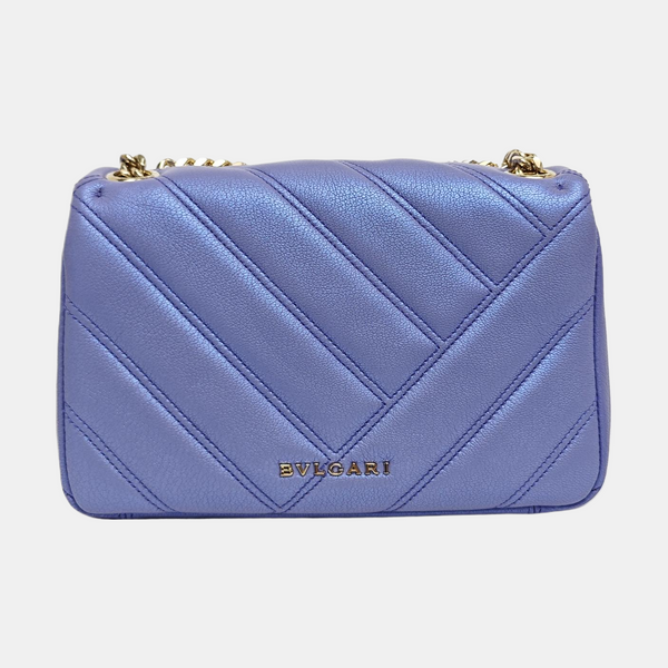 SERPENTI CABOCHON Small Quilted Lambskin Blue