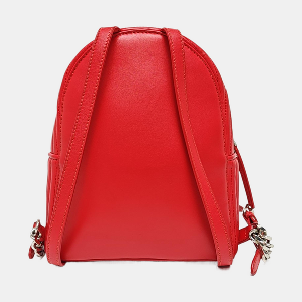 Quilted Calfskin Backpack Red