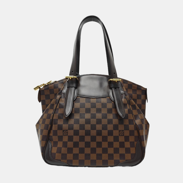 VERONA MM Damier Ebene Coated Canvas Brown