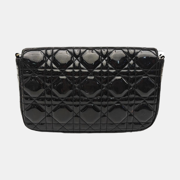Miss Dior Cannage Patent Leather Black