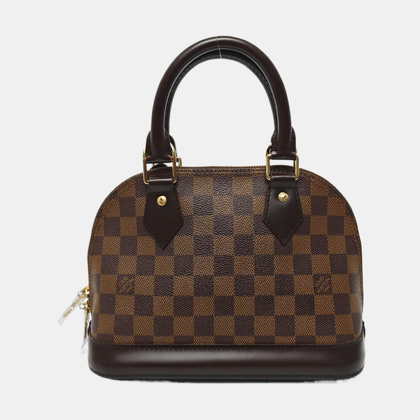 ALMA BB Damier Ebene Coated Canvas Brown
