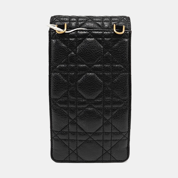 Authenticated pre-owned Dior Caro Quilted Calfskin Black - Shoulder Bag at Looply