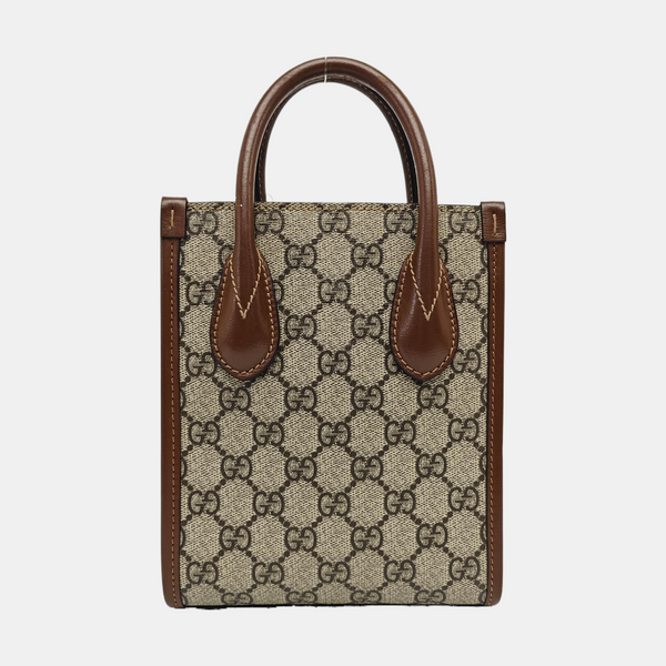 Retro Mini Monogram Coated Canvas Beige