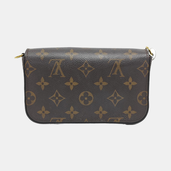 FÉLICIE Monogram Coated Canvas Brown