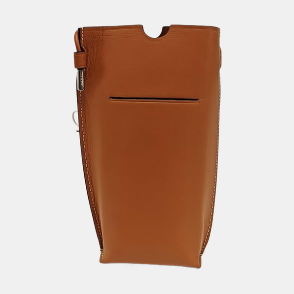 Calfskin Shoulder Bag Brown