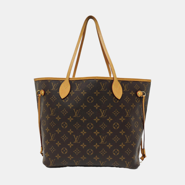NEVERFULL MM Monogram Coated Canvas Brown