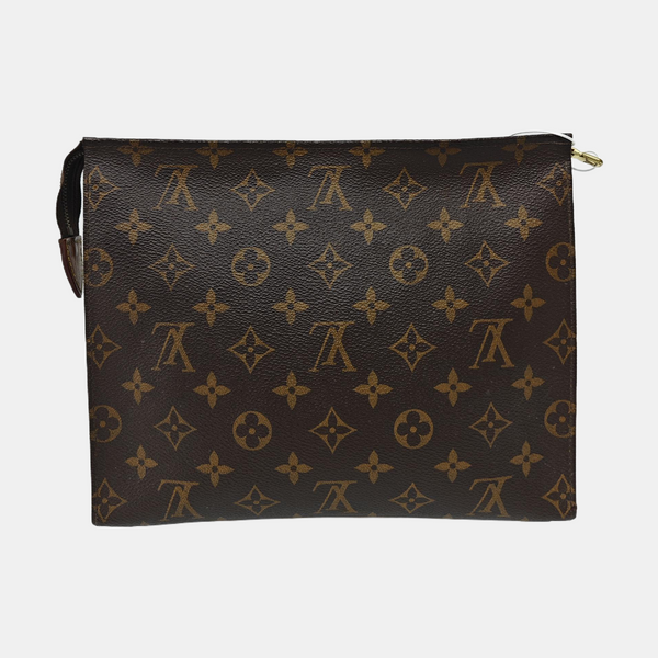 TOILET POCKET 26 Lona Monogram Revestida Marrón