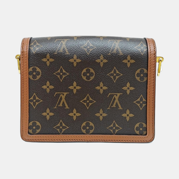 DAUPHINE Mini Monogram Coated Canvas Brown