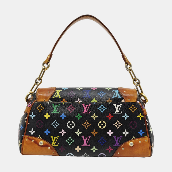 LV × TM BEVERLY MM Monogram Coated Canvas Black