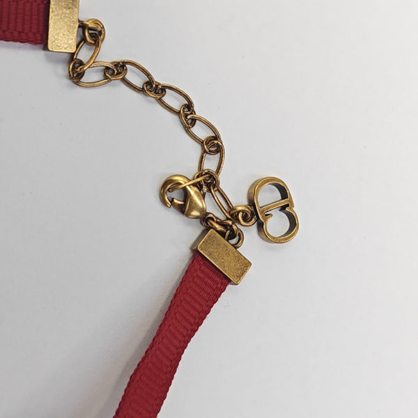 J'adior Fabric Red Bracelet
