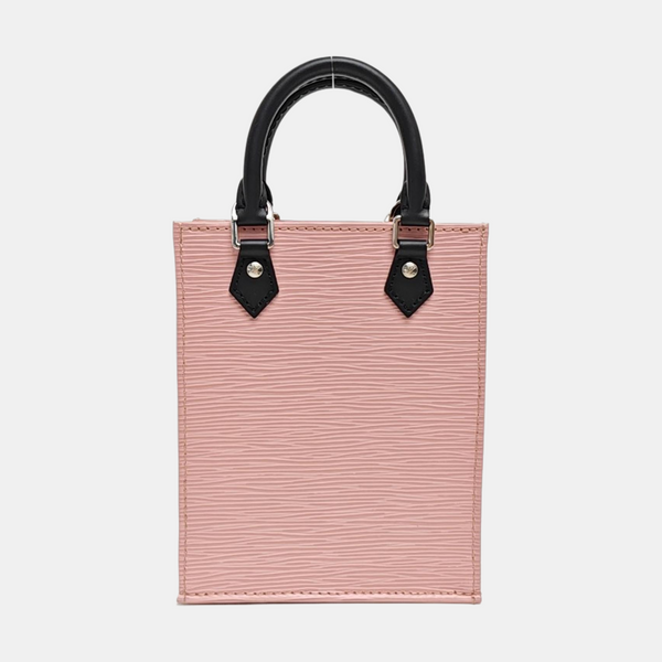 SAC PLAT Mini Epi Pink