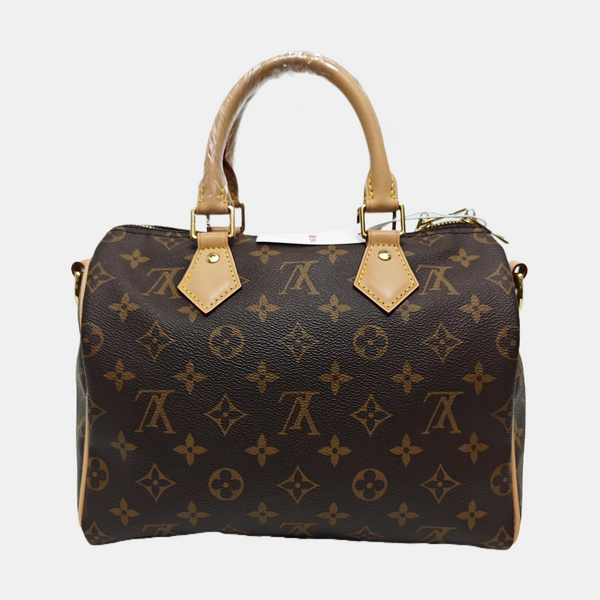 SPEEDY 25 Monogram Coated Canvas Brown