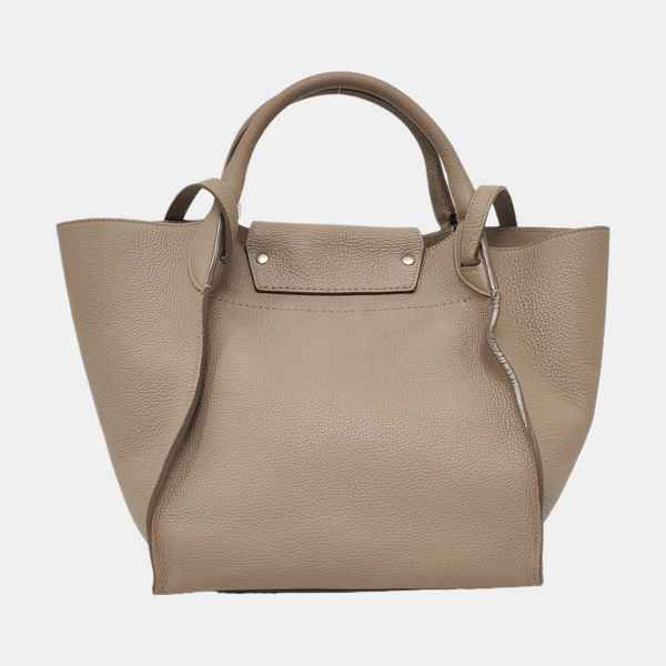 Authenticated pre-owned BIG BAG Small Calfskin Gray - Tote Bag at Looply