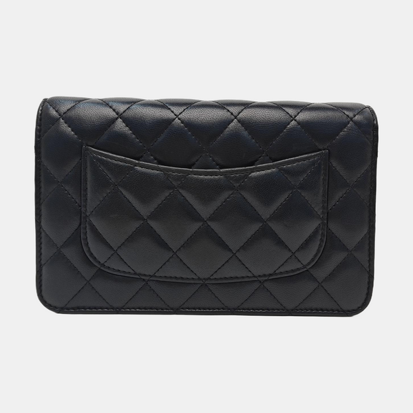 WOC Quilted Lambskin Black