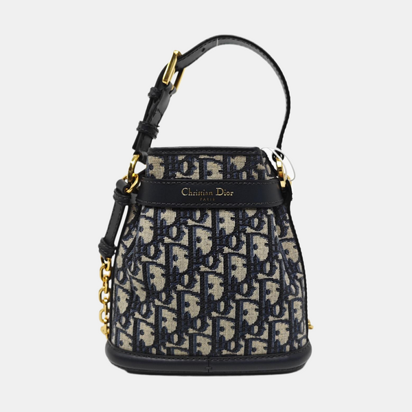 C'est Dior Small Oblique Canvas Blue