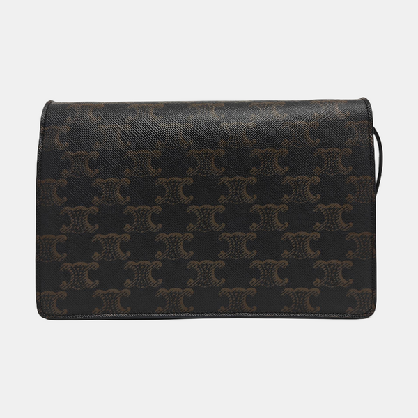 TRIOMPHE CANVAS Small Coated Canvas Brown
