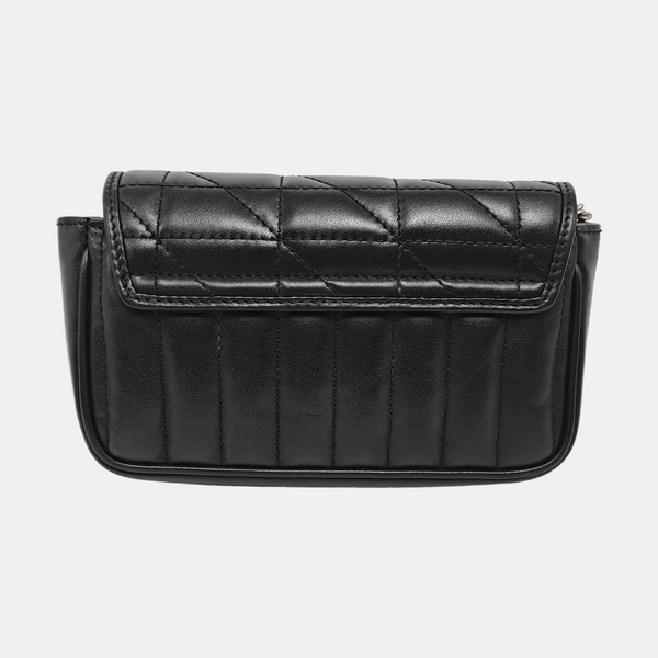 GG Marmont Mini Quilted Calfskin Black
