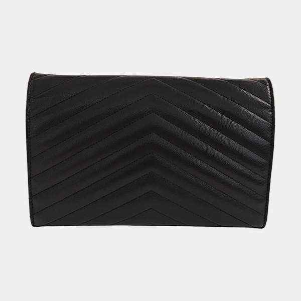 MONOGRAM Medium Chevron Calfskin Black