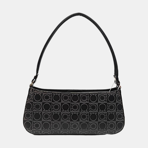 Calfskin Top Handle Bag Black