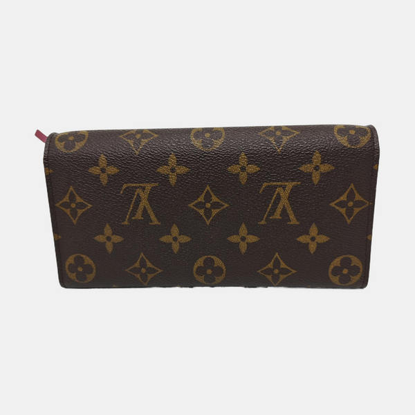 EMILIE Monogram Coated Canvas Brown Wallet